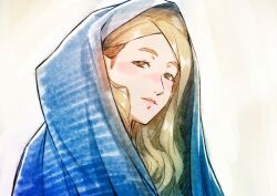 Rule 34 | 1girl, aduti momoyama, alternate eye color, blonde hair, brown eyes, eyelashes, fire emblem, fire emblem: three houses, highres, long hair, looking at viewer, mercedes von martritz, nintendo, parted lips, pink lips, smile, solo, upper body