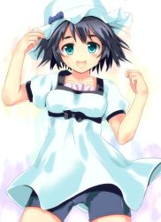 Rule 34 | 1girl, blush, hat, highres, looking at viewer, naka (cheeseyeast), open mouth, shiina mayuri, short hair, smile, solo, steins;gate