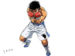 Rule 34 | 1boy, boxing, boxing gloves, hajime no ippo, makunouchi ippo, male focus, manly, muscular, solo, tamtam