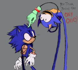 Rule 34 | 2boys, commentary, creepyboy, english commentary, english text, gloves, green gloves, highres, looking down, looking up, multiple boys, open mouth, pentagram, red wings, rewrite (sonic.exe), satanos (sonic.exe), scar, scar on chest, smile, sonic.exe, sonic (series), sonic the hedgehog, white gloves, wings