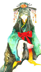 Rule 34 | chinese clothes, hair ornament, hanfu, juuni kokuki, shushou (juuni kokuki), solo, tagme, traditional media