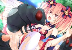 Rule 34 | 1girl, alyn (fairy fencer f), anal, bare shoulders, bestiality, bow, breasts, bug, clothed sex, cum, cum in pussy, detached sleeves, double penetration, fairy fencer f, fly, group sex, hair bow, hair ornament, hair ribbon, insect, multiple penetration, nipples, open mouth, pussy, rape, red eyes, ribbon, sex, skirt, small breasts, solo focus, tears, torn clothes, twintails, uncensored, vaginal, vesperia, wide-eyed