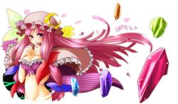Rule 34 | 1girl, female focus, hat, highres, mo-i, moifactory, patchouli knowledge, pink hair, purple eyes, solo, touhou