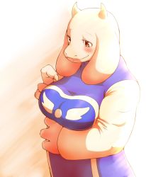 Rule 34 | 1girl, brown eyes, furry, furry female, goat, highres, smile, solo, toriel, undertale, zuppa chidori11