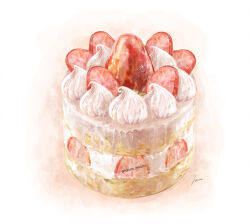 Rule 34 | cake, food, food focus, fruit, haruna macpro, no humans, original, signature, strawberry, strawberry shortcake, whipped cream