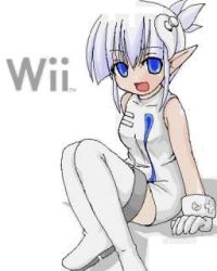 Rule 34 | blue eyes, lowres, nintendo, personification, white hair, wii-tan
