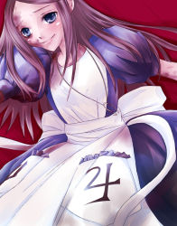 Rule 34 | 1girl, alice: madness returns, alice (alice in wonderland), alice in wonderland, alice liddell (american mcgee&#039;s alice), american mcgee&#039;s alice, apron, blue eyes, brown hair, dress, female focus, jewelry, long hair, n (pixiv168981), necklace, solo