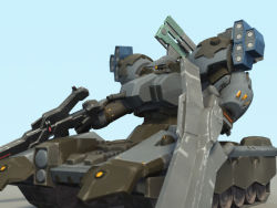 Rule 34 | armored core, armored core: nexus, cannon, dual wielding, energy gun, from software, gun, holding, laser rifle, mecha, robot, tank treads, weapon