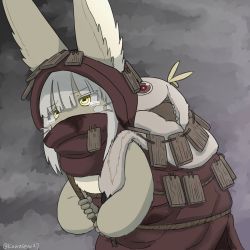 Rule 34 | 1girl, brown eyes, rabbit, furry, furry female, highres, kawasemi27, made in abyss, mitty (made in abyss), nanachi (made in abyss), short hair, solo, white hair