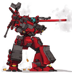 Rule 34 | armored core, armored core: for answer, cannon, from software, grenade launcher, mecha, robot, smoke, weapon