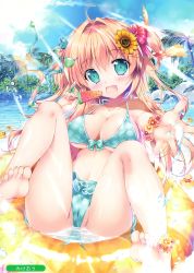 Rule 34 | 1girl, absurdres, barefoot, highres, long hair, mikeou, swimsuit, wet
