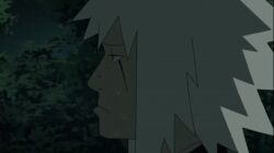 Rule 34 | aged down, animated, animated gif, blush, embarrassed, facial mark, hand on own head, japanese clothes, jiraiya (naruto), kimono, male focus, naruto (series), nervous, smile, solo, spiked hair, sweatdrop, talking, white hair