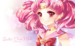 Rule 34 | 1990s (style), 1girl, bad id, bad pixiv id, bishoujo senshi sailor moon, bishoujo senshi sailor moon supers, bow, brooch, chibi usa, child, choker, earrings, face, hair ornament, hairpin, heart, heart brooch, jewelry, kaminary, long hair, magical girl, pink hair, purple background, red eyes, retro artstyle, ribbon, sailor chibi moon, sailor collar, smile, solo, super sailor chibi moon, tiara, twintails