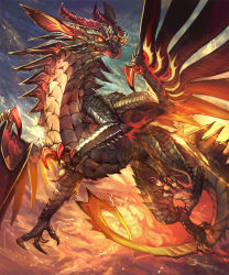 Rule 34 | dragon, moi (pixiv), monster, no humans, outdoors, shingoku no valhalla gate, solo
