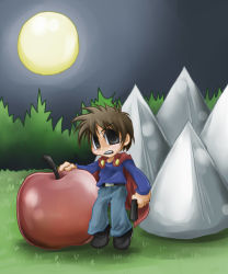 Rule 34 | apple, food, fruit, i wanna be the guy, moon, spikes, tagme, the kid