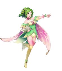 Rule 34 | 1girl, alternate costume, artist request, bare shoulders, book, boots, breasts, cape, dress, female focus, fire emblem, fire emblem: the sacred stones, fire emblem heroes, full body, gradient clothes, green eyes, green hair, hair ornament, hand up, highres, holding, holding book, jewelry, l&#039;arachel (fire emblem), leg up, long hair, looking away, matching hair/eyes, medium breasts, nintendo, non-web source, official art, open book, open mouth, short dress, sleeveless, smile, solo, thigh boots, thighhighs, thighs, transparent background, turtleneck, wrist cuffs, zettai ryouiki