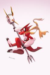 Rule 34 | absurdres, belt, digimon, digimon (creature), highres, microphone, scarf, shoutmon king ver., solo