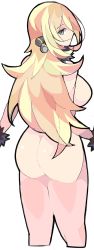 Rule 34 | absurdres, ass, blonde hair, breasts, completely nude, creatures (company), cynthia (pokemon), enpe, game freak, highres, large breasts, long hair, looking at viewer, looking back, nintendo, nude, pokemon, pokemon dppt