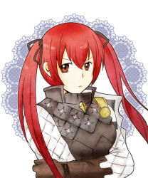 Rule 34 | 1girl, armor, breasts, fire emblem, fire emblem fates, gloves, long hair, nintendo, red eyes, red hair, ribbon, selena (fire emblem fates), twintails