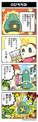 Rule 34 | 4koma, ^ ^, bellibolt, closed eyes, comic, company name, copyright name, creatures (company), electricity, flying sweatdrops, fuecoco, furigana, game freak, highres, holding, holding paintbrush, house, narration, nintendo, no humans, official art, paint, paint can, paintbrush, painting (action), pokemon, pokemon (creature), sound effects, speech bubble, sprigatito, stretching, sweatdrop, translation request, wavy mouth, yamashita takahiro