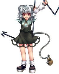 Rule 34 | 1girl, animal ears, bad id, bad pixiv id, basket, female focus, grey hair, jewelry, mouse (animal), mouse ears, mouse tail, nazrin, okina togo, pendant, red eyes, serizawa mutsuki, short hair, solo, tail, touhou
