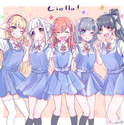 Rule 34 | 5girls, artist name, female focus, highres, liella!, long hair, love live!, love live! superstar!!, multiple girls, orange hair, shibuya kanon
