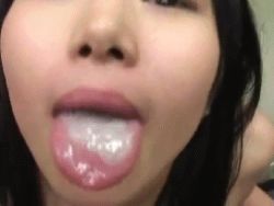 Rule 34 | animated, animated gif, asian, cum, cum in mouth, cum on tongue, facial, japanese (nationality), lowres, mayura hoshitsuki, photo (medium), source request, swallowing