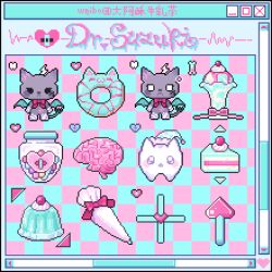 Rule 34 | ?, animal-themed food, animal ears, animated, animated gif, black eyes, blue background, blue hat, blue wings, blush stickers, bone, bow, bowtie, brain, cake, cake slice, cat, cat ears, cat tail, character name, checkered background, cherry, chinese commentary, closed mouth, commentary request, cross, demon girl, demon wings, doughnut, eyelashes, food, frown, fruit, fur-trimmed headwear, fur trim, gelatin, glass, hat, heart, horns, ice cream, jar, looping animation, nightcap, no humans, o o, original, pill, pink background, pipette, pixel art, polka dot headwear, red bow, red bowtie, single horn, solid eyes, susumilk, tail, tooth, two-tone background, unworn hairclip, weibo watermark, whipped cream, white horns, window (computing), wings