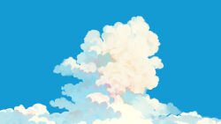 Rule 34 | bangqiao yan, blue sky, cloud, cloudy sky, day, highres, no humans, original, outdoors, scenery, sky