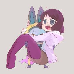 Rule 34 | 10s, 1girl, alto168, angry, animal ears, bad id, bad pixiv id, rabbit ears, carrying, glasses, heart, helmet, highres, misora inaho, no shoes, open mouth, pantyhose, princess carry, short hair, simple background, spacesuit, sweat, usapyon, watch, wristwatch, traditional youkai, youkai watch, youkai watch (object)