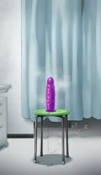 Rule 34 | absurdres, curtains, dildo, dildo reveal, fate (series), highres, indoors, pussy juice, sex toy, sirosoil, spiked dildo, steam, stool, suction cup dildo
