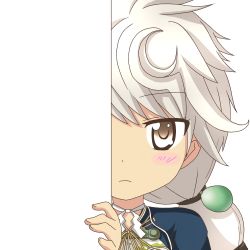 Rule 34 | 10s, 1girl, brown eyes, hair ornament, kantai collection, long hair, looking at viewer, nagineko, peeking out, silver hair, solo, transparent background, unryuu (kancolle)