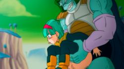 Rule 34 | 1boy, 1girl, alien, anal, animated, animated gif, blue eyes, blue grass, blue tree, blunt bangs, blurry, blush, bodysuit, boots, breasts, bulma, censored, clothed sex, colored skin, depth of field, dragon ball, dragonball z, folded, forced, full body, green hair, green skin, green sky, hair ornament, hairband, held up, hetero, interspecies, large breasts, leg grab, legs, moaning, mosaic censoring, namek, nature, no panties, open mouth, outdoors, pantyhose, penis, profile, pussy, rape, red hairband, reverse suspended congress, rough sex, sex, sex from behind, short hair, thigh grab, thighs, tongue, tongue out, torn clothes, torn legwear, yamamoto doujin, yellow bodysuit, zarbon