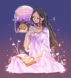 Rule 34 | 1boy, 1girl, age difference, antlers, artist request, black hair, covering with blanket, disembodied hand, hana hana no mi, highres, horns, long hair, nico robin, one piece, sleeping, smile, tony tony chopper