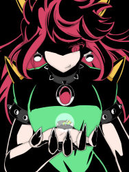 Rule 34 | 2girls, armlet, bowser peach, bowsette, bracelet, collar, floating, horns, jewelry, koopa peach, mario (series), multiple girls, new super mario bros. u deluxe, nintendo, princess peach, prototype design, red eyes, red hair, spiked armlet, spiked bracelet, spiked collar, spiked shell, spiked tail, spikes, super crown, super mario odyssey, tail, tsukushi (741789), turtle shell
