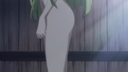 Rule 34 | 00s, 1girl, animated, animated gif, ass, breasts, c.c., code geass, convenient censoring, geass, green hair, hair censor, long hair, lowres, medium breasts, nude, screencap, solo, spoilers