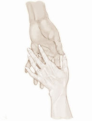 Rule 34 | 1boy, 1girl, commentary request, couple, fingernails, hetero, highres, holding hands, jewelry, md5 mismatch, monochrome, original, out of frame, palms, poaro, reaching, resized, ring, sepia, signature, simple background, wedding band, wedding ring, white background, wrinkled skin