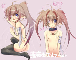 Rule 34 | flat chest, nipples, nude, pointy ears, sketch, tagme, thighhighs, yukian