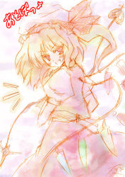 Rule 34 | 1girl, :d, crystal, dress, eternity moon, evil grin, evil smile, female focus, flandre scarlet, from behind, grin, looking at viewer, looking back, open mouth, orimoto asami, puffy short sleeves, puffy sleeves, red dress, short sleeves, simple background, sketch, smile, solo, teeth, touhou, white background, wings