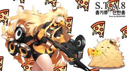 Rule 34 | 1girl, :3, = =, absurdres, ahoge, ammunition, artist name, bell pepper slice, bike shorts, black gloves, black jacket, black shorts, black skirt, blonde hair, blush, breasts, character name, chibi, closed eyes, commentary request, dripping, eating, fabarm sat-8, food, food-themed background, food in mouth, food on face, girls&#039; frontline, gloves, green eyes, gun, hair between eyes, hair ornament, hairband, heart, highres, holding, holding gun, holding weapon, italian flag, italian flag print, jacket, korean commentary, korean text, large breasts, long hair, long sleeves, messy hair, mixed-language commentary, mouth hold, multicolored clothes, multicolored jacket, neck ribbon, olive, orange gloves, orange hairband, orange jacket, partial commentary, pepperoni, pizza, pizza background, pleated skirt, print ribbon, puffy cheeks, redshark7839, ribbon, s.a.t.8 (girls&#039; frontline), semi-automatic firearm, semi-automatic shotgun, shadow, shield, shield module, shorts, shotgun, shotgun shell, shotgun speedloader, simple background, skindentation, skirt, solo, too much fluff, translation request, trigger discipline, two-sided gloves, two-tone jacket, typo, v-shaped eyebrows, very long hair, weapon, white background