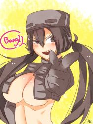 Rule 34 | at2., black eyes, black hair, blush, breasts, cleavage, cleavage cutout, clothing cutout, minecraft, simple background, skeleton (minecraft)