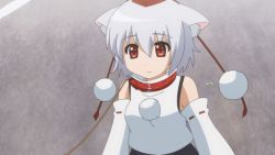 Rule 34 | !, !!, ..., 1boy, 1girl, anger vein, animal ears, animated, animated gif, artist self-insert, biting, biting another&#039;s hand, blush, clothes grab, collar, hat, have to pee, inubashiri momiji, leash, non-repeating animation, pointing, short hair, silver hair, sleeve grab, solo, tapiko, tokin hat, touhou, translation request, walking, wolf ears
