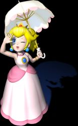Rule 34 | 1girl, blonde hair, blue eyes, crown, earrings, highres, jewelry, lips, mario (series), nintendo, official art, parasol, parted lips, ponytail, princess peach, super mario bros. 1, super mario sunshine, thick lips, umbrella