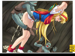 Rule 34 | 1990s (style), absurdres, akazukin chacha, censored, clothed sex, goblin, goblin male, highres, magical princess, retro artstyle, sex, tagme, text focus