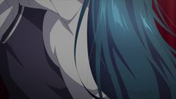 Rule 34 | 1boy, 1girl, animated, anime screenshot, blue eyes, breast press, breasts, hetero, highres, jaku-chara tomozaki-kun, large breasts, long hair, nanami minami, tagme, video
