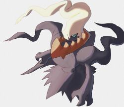 Rule 34 | ashita mo, blue eyes, claws, creatures (company), darkrai, full body, game freak, gen 4 pokemon, highres, legendary pokemon, looking to the side, mythical pokemon, nintendo, no humans, pokemon, pokemon (creature), serious, simple background, solo