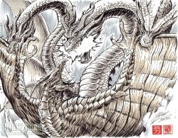 Rule 34 | dragon, dragon horns, giant, giant monster, godzilla: king of the monsters, godzilla (series), horns, kaijuu, king ghidorah, legendary pictures, matt frank, monsterverse, pterosaur, rodan, toho, warner bros, wings