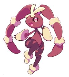 Rule 34 | :d, artsy-rc, commentary, creatures (company), english commentary, full body, furry, game freak, gen 4 pokemon, highres, looking at viewer, lopunny, mega lopunny, mega pokemon, nintendo, open mouth, pokemon, pokemon (creature), smile, solo, standing, standing on one leg