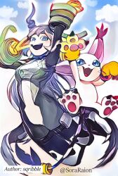 Rule 34 | animal ears, boku no hero academia, cat, cat ears, digimon, gloves, highres, holy ring, jewelry, ring, tail, tailmon