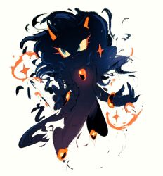 1girl blaze_the_cat blaze_the_cat_(beta_design) blue_eyes bracelet cat_girl cat_tail fire furry furry_female gem jewelry no_mouth prototype_design red_gemstone saderi_ane solo sonic_(series) tail wavy_hair white_background